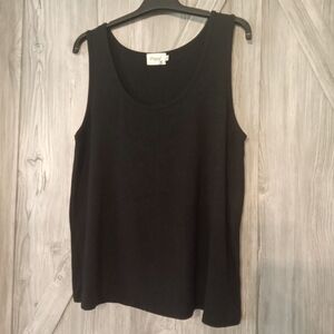New Papa Black Bamboo Sleeveless Top XL